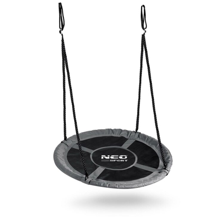 Záhradná hojdačka bocianie hniezdo, 100cm, šedé | Neo-Sport