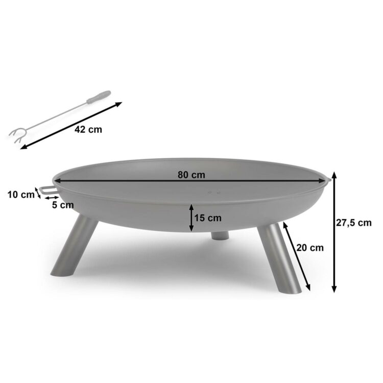 Záhradné ohnisko BD-882, 80cm | Berdsen