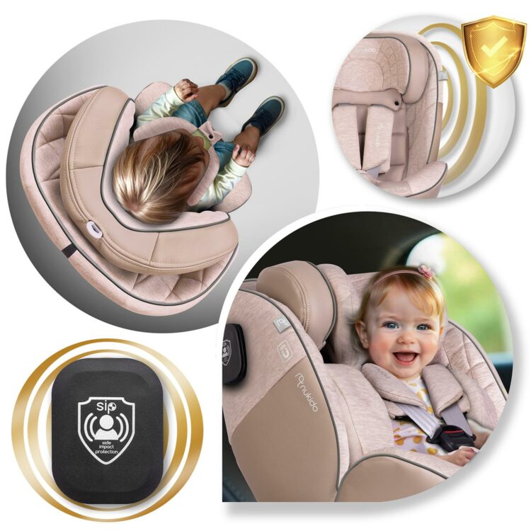 Autosedačka Aero Line, ISOFIX,0-36 kg, béžová | Nukido
