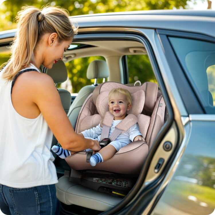 Autosedačka Aero Line, ISOFIX,0-36 kg, béžová | Nukido
