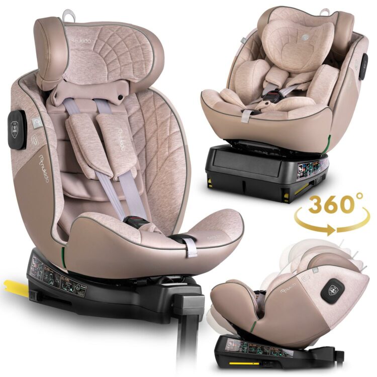 Autosedačka Aero Line, ISOFIX,0-36 kg, béžová | Nukido