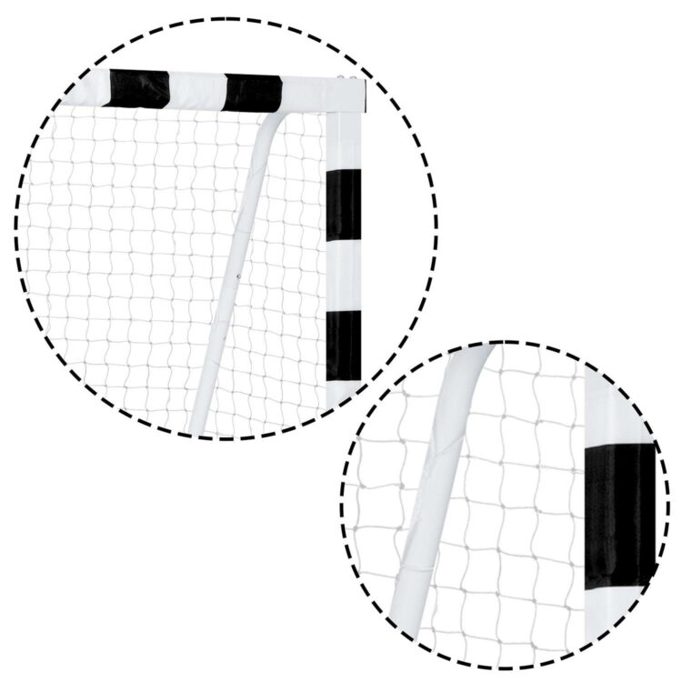 Futbalová bránka NS-465, 300x200x90cm, čierno-biela | Neo-Sport