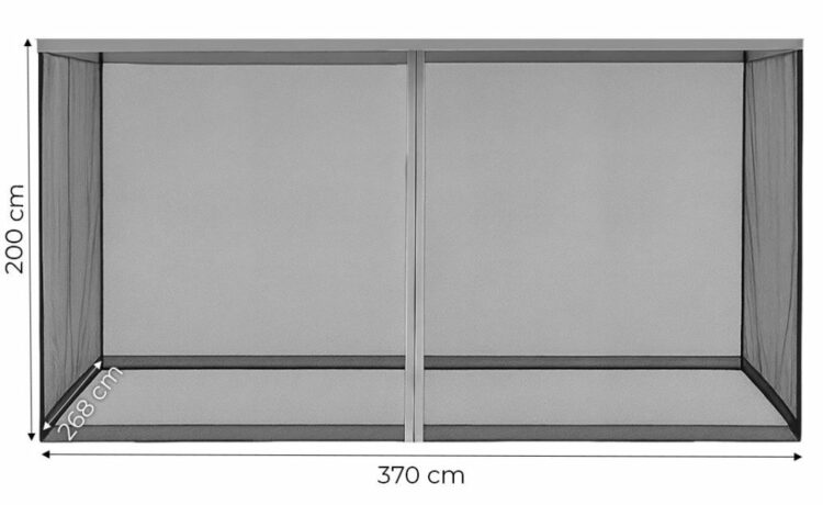 Moskytiéra pre altánok, 3x4m, šedá | MultiGarden