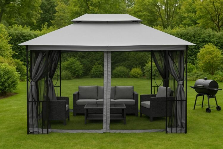 Moskytiéra pre altánok, 3x4m, šedá | MultiGarden