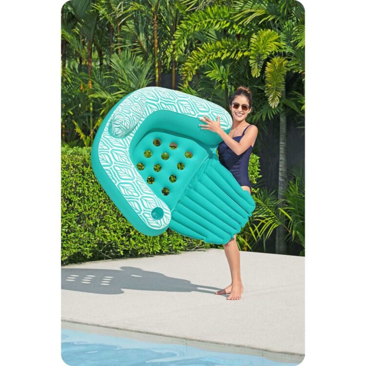 Nafukovacie kreslo Comfort Plush Pro, tyrkysové | Bestway