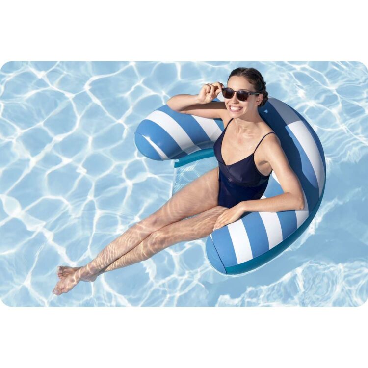 Nafukovacie kreslo Comfort Plush, bielo-modré | Bestway
