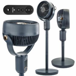Podlahový ventilátor, 50W, čierny | Velano
