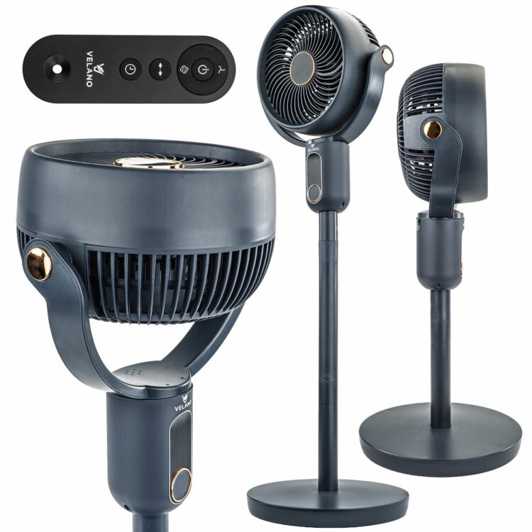 Podlahový ventilátor, 50W, čierny | Velano