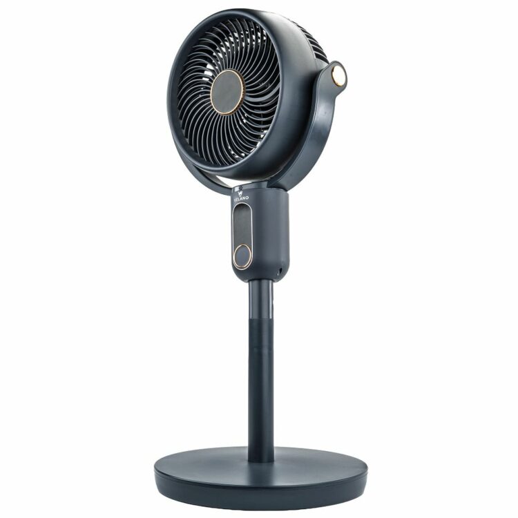 Podlahový ventilátor, 50W, čierny | Velano