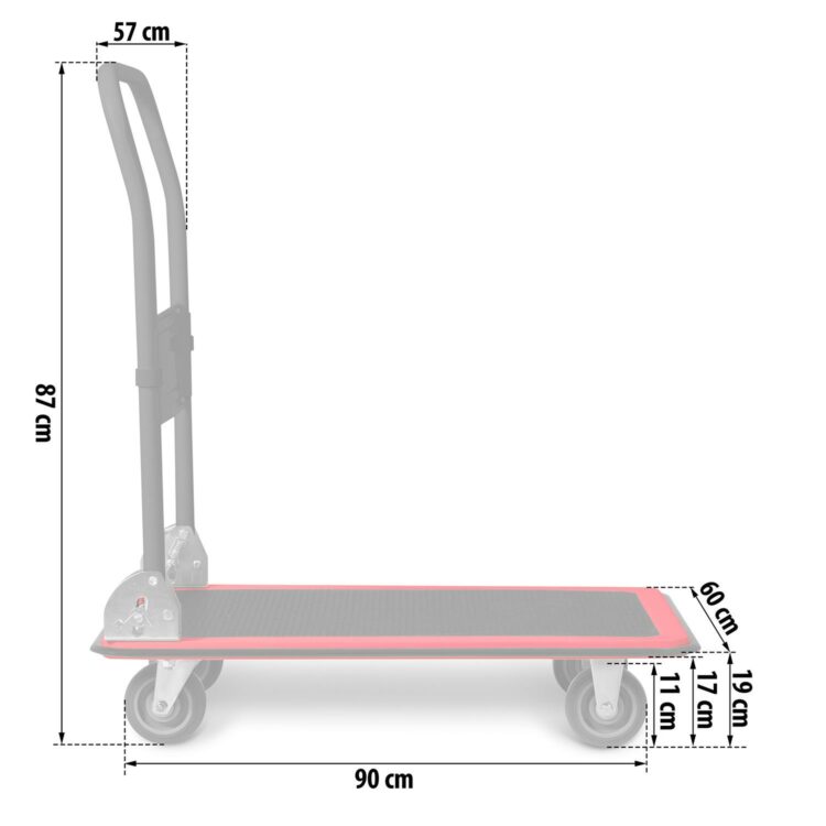 Prepravný plošinový vozík HM-506, 300kg | Humberg