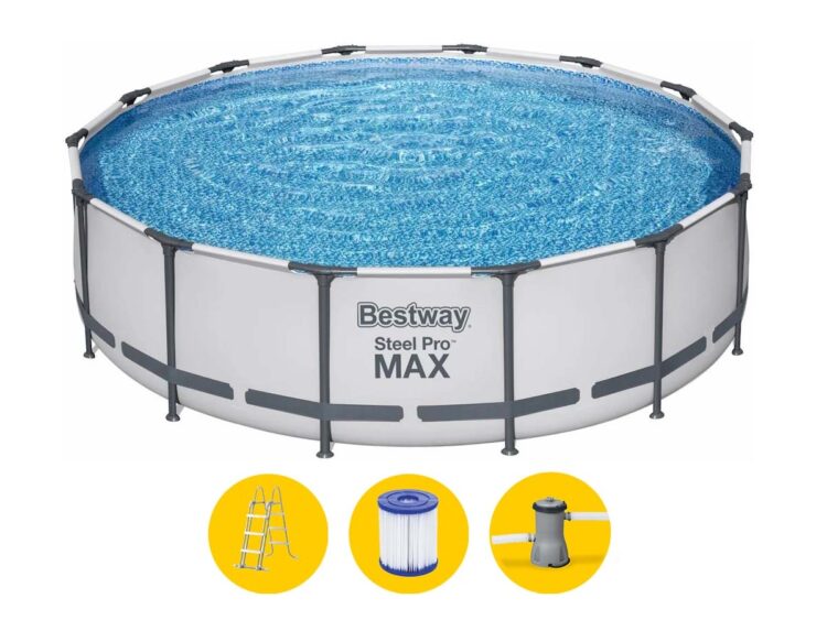 Rámový bazén s filtráciou a rebríkom, 366x100cm | Bestway