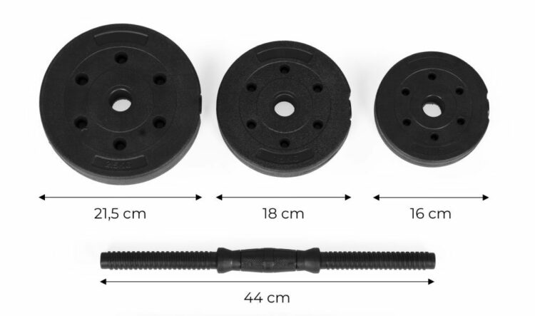 Sada dvoch nastaviteľných činiek | 2x15kg