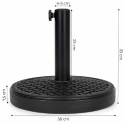 Stojan na slnečník, 12kg, čierny | MultiGarden