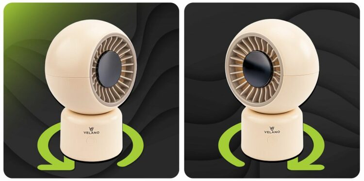 Stolný ventilátor, béžový | Velano