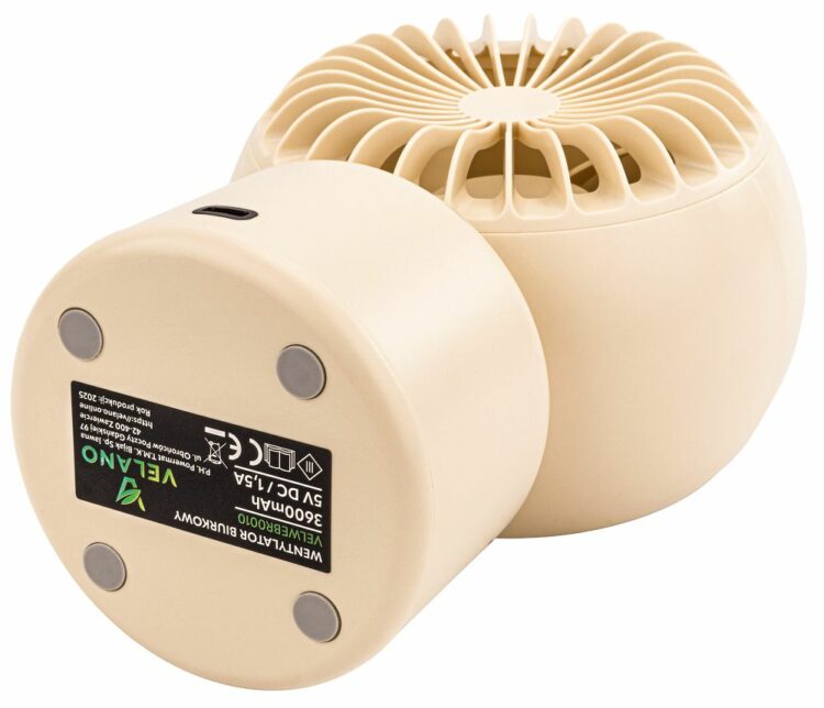 Stolný ventilátor, béžový | Velano