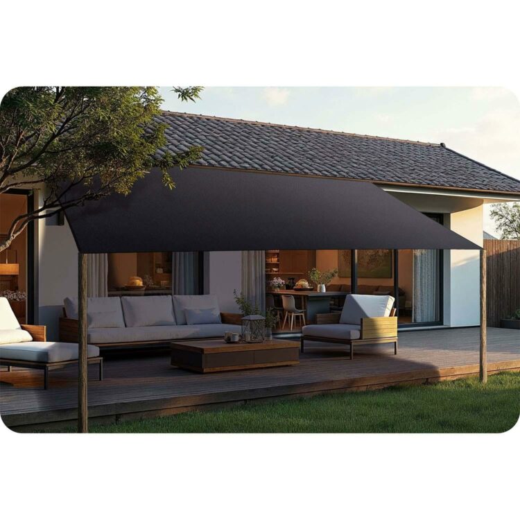 Tieniaca plachta PL-885, 3x4m, sivá | Plonos