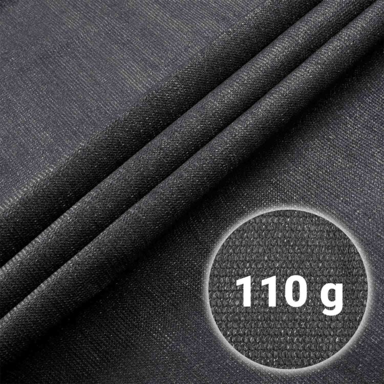 Tieniaca sieť + 50 klipov, 110g/m2, 1,2x25m, sivá | Plonos