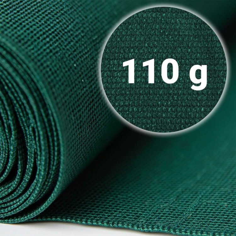 Tieniaca sieť + 50 klipov, 110g/m2, 1,2x50m, zelená | Plonos