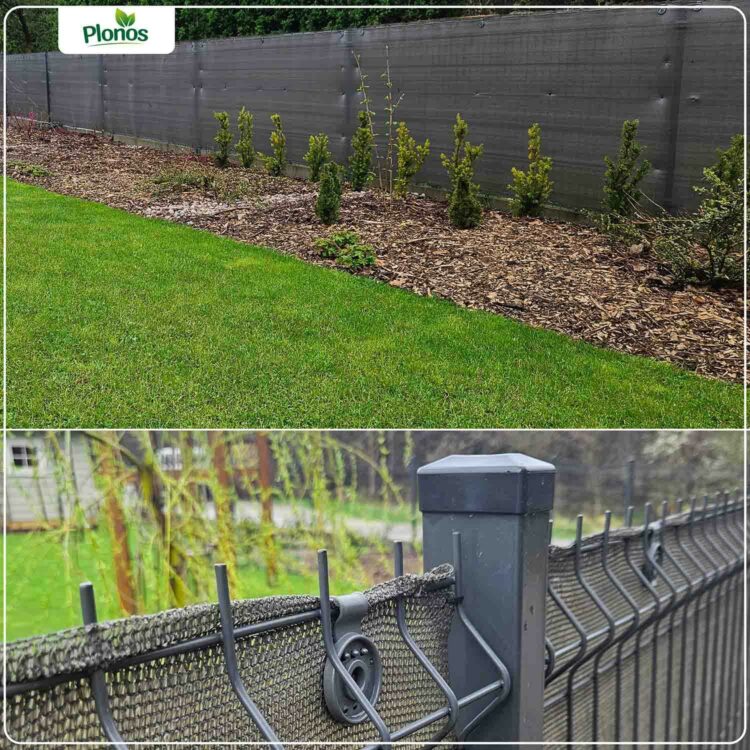 Tieniaca sieť + 50 klipov, 140g/m2, 1,2x25m, sivá | Plonos