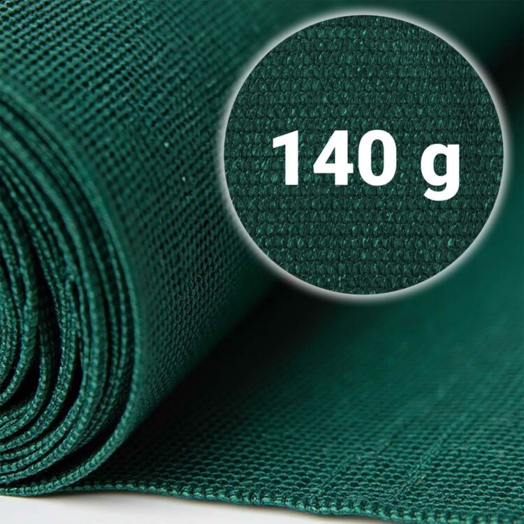 Tieniaca sieť + 50 klipov, 140g/m2, 1,2x25m, zelená | Plonos
