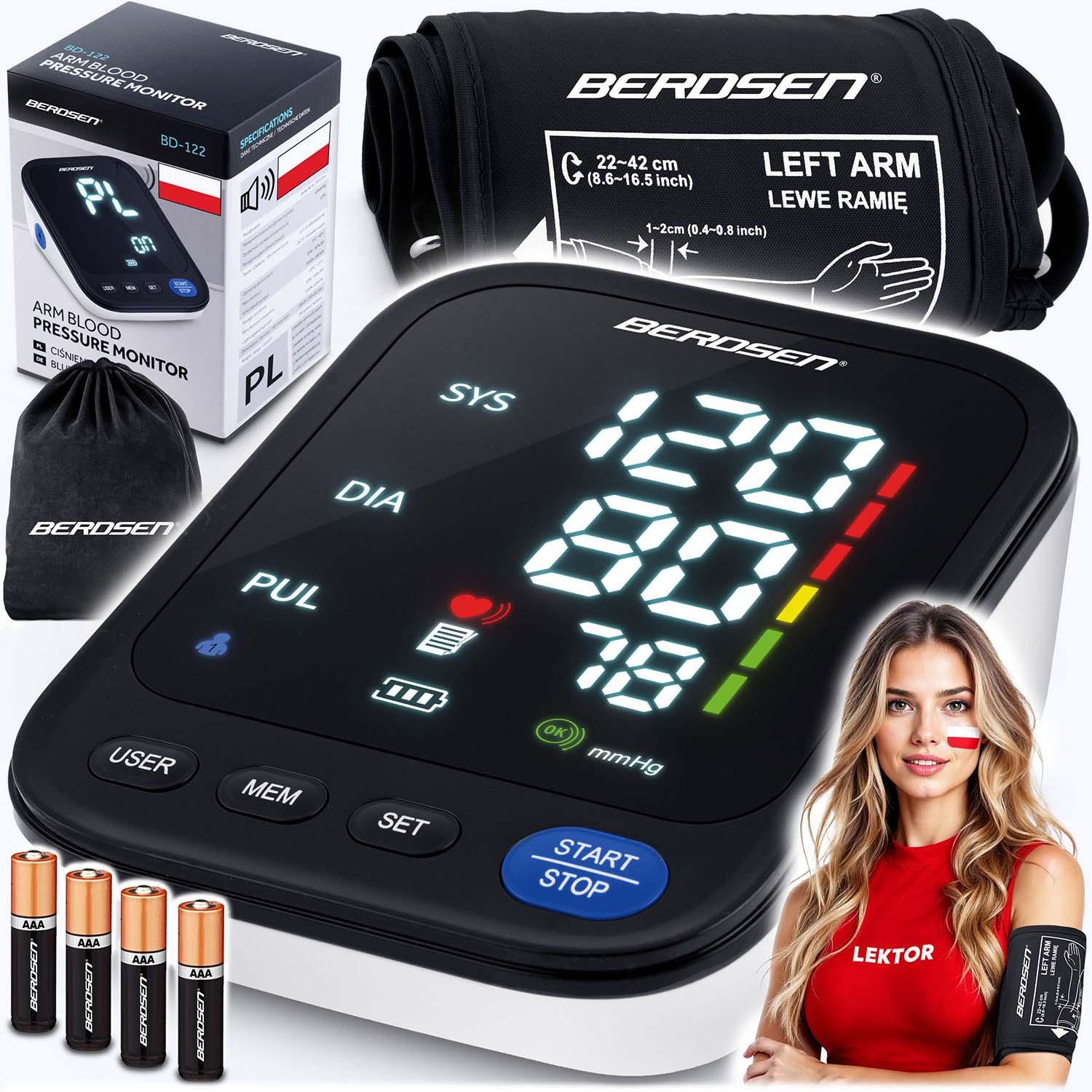 Tlakomer BD-122, čierno-biely | Berdsen Tlakomer BD-122, čierno-biely | Berdsen