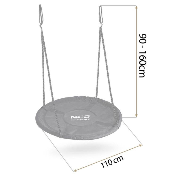 Záhradná hojdačka NS-103, 110cm, čierna | Neo-Sport