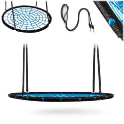 Záhradná hojdačka NS-104, 120cm, čierno-modrá | Neo-Sport