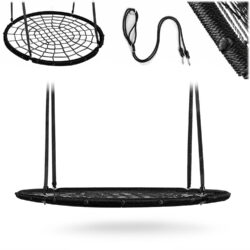 Záhradná hojdačka NS-104, 120cm, čierna | Neo-Sport