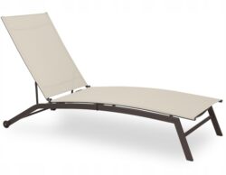 Záhradné lehátko, 195x63x90cm, béžové | Garden Line