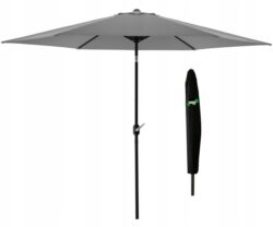 Záhradný slnečník, 3m, sivý | Garden Line