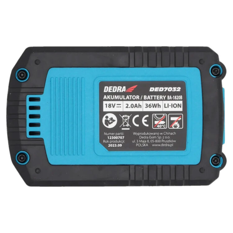 Akumulátor Lithium-Ion, SAS+ALL, 2.0 Ah | DEDRA