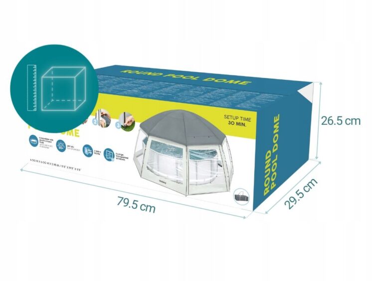 Bazénový pavilón, 6x6x2,95m | Bestway