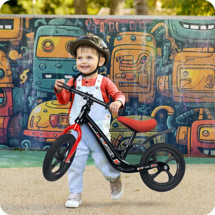 Detské odrážadlo FUNNU, čierne | Ricokids