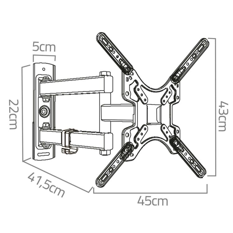 Držiak na televízor 17-56″, 30kg | Humberg