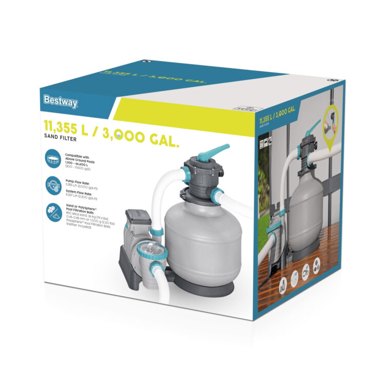 Piesková filtrácia do bazéna, 11355l/h | Bestway