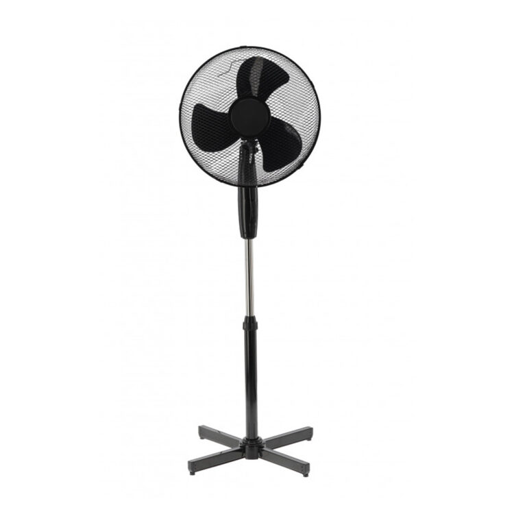 Podlahový ventilátor, 45W, čierny | FAN9004