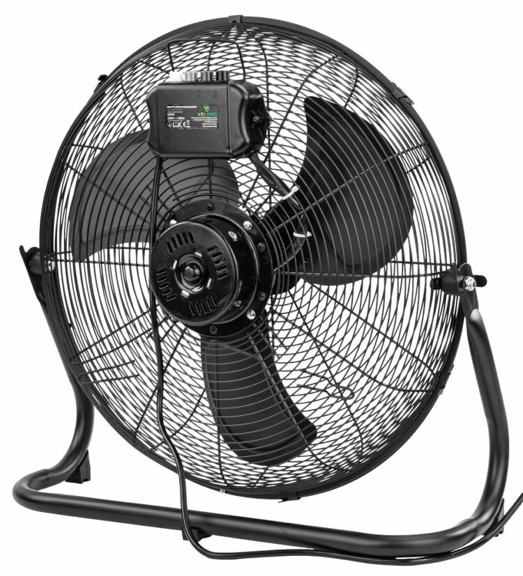 Podlahový ventilátor VELWEP0015, 125W, čierny | Velano