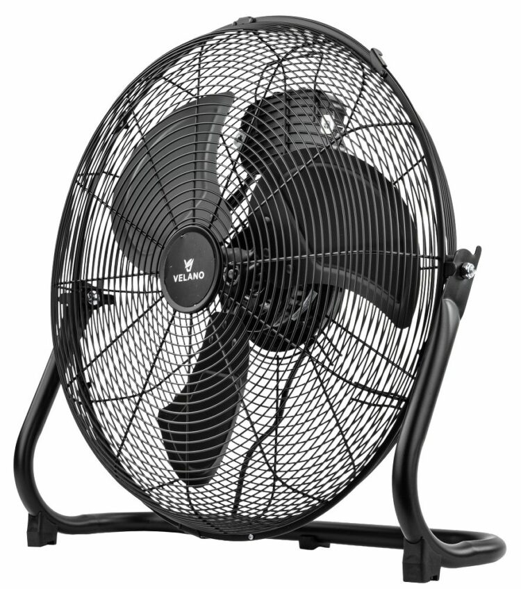 Podlahový ventilátor VELWEP0016, 100W, čierny | Velano