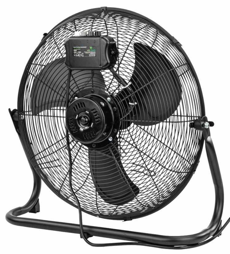 Podlahový ventilátor VELWEP0016, 100W, čierny | Velano