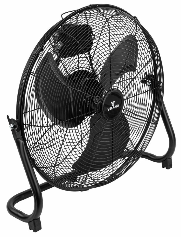Podlahový ventilátor VELWEP0016, 100W, čierny | Velano