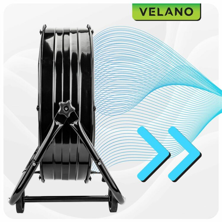 Podlahový ventilátor VELWEPR0007, 300W, čierny | Velano