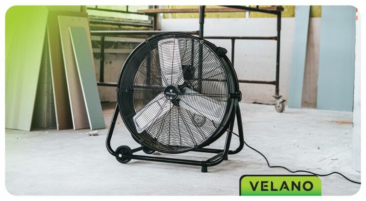 Podlahový ventilátor VELWEPR0007, 300W, čierny | Velano