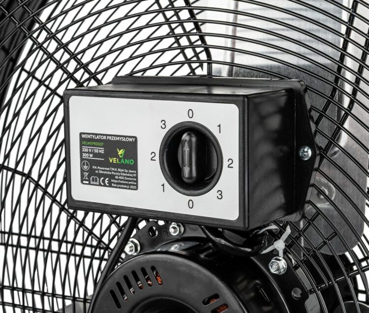 Podlahový ventilátor VELWEPR0007, 300W, čierny | Velano
