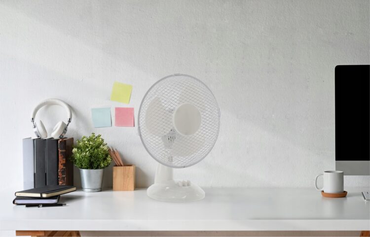 Stolný ventilátor, 25W, biely | FAN9066