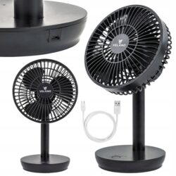 Stolný ventilátor VELWEBS0009, čierny | Velano