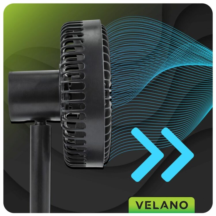 Stolný ventilátor VELWEBS0009, čierny | Velano