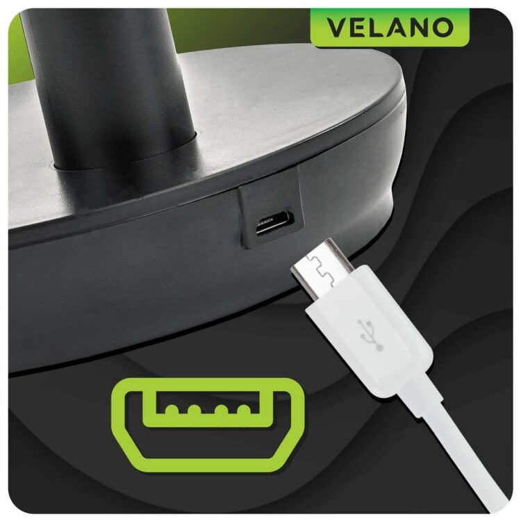 Stolný ventilátor VELWEBS0009, čierny | Velano