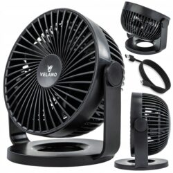 Stolný ventilátor VELWEBS0011, čierny | Velano