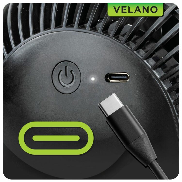 Stolný ventilátor VELWEBS0011, čierny | Velano