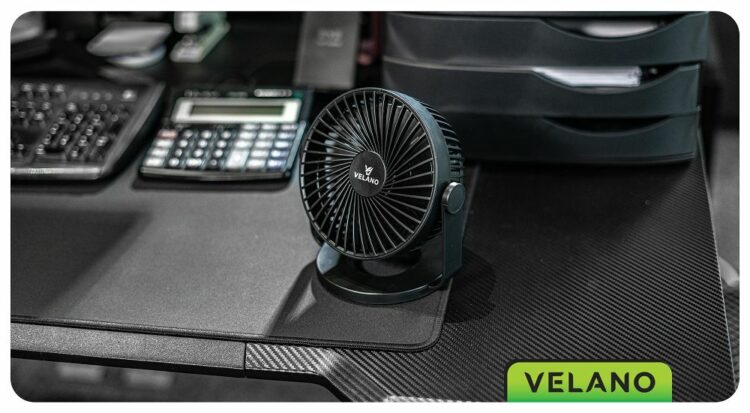 Stolný ventilátor VELWEBS0011, čierny | Velano